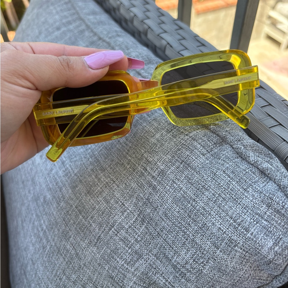 Saint Laurent Bold Yellow Sunglasses